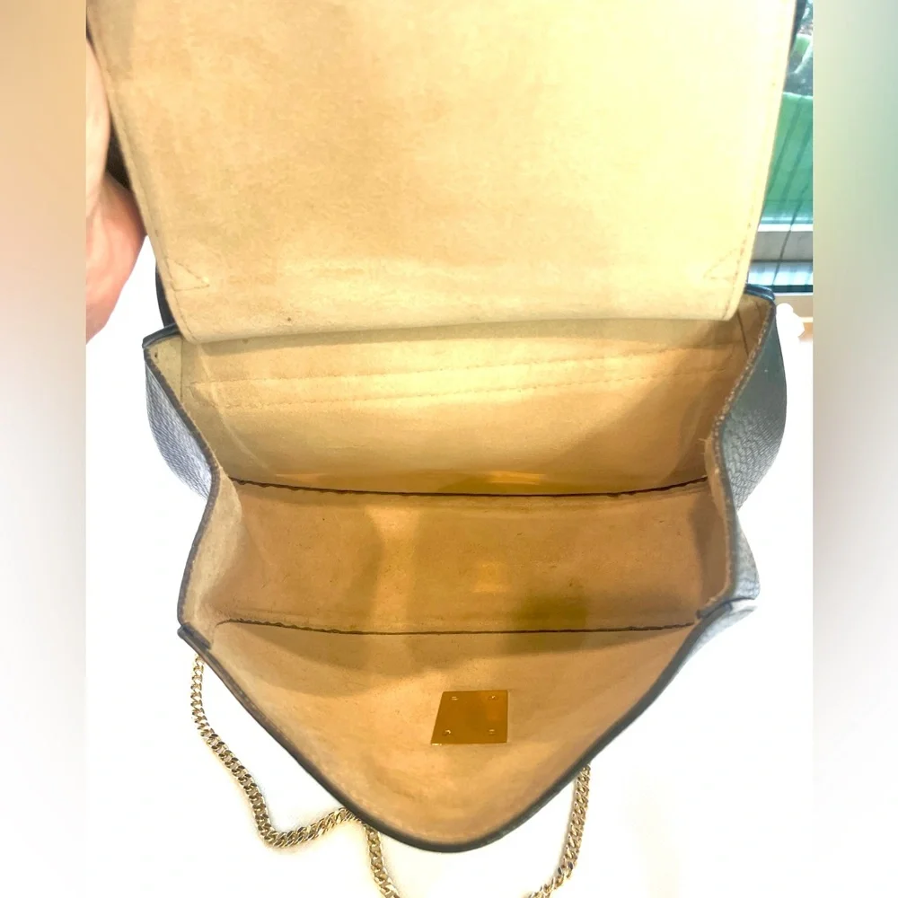 Chloé Drew Chain Pochette Bag (not mini), Beige and Black, EUC - Picture 11 of 15